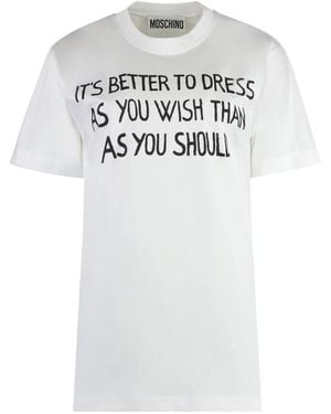 Moschino Couture Logo T-Shirt - Weiß