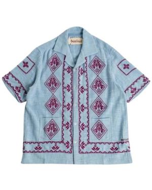 BAZISZT Casual Shirts - Blauw
