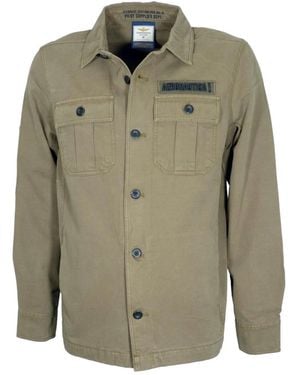 Aeronautica Militare Casual Shirts - Green