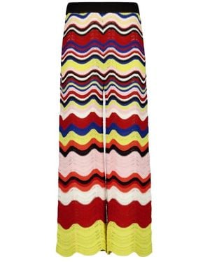 La DoubleJ Wide Trousers - Red