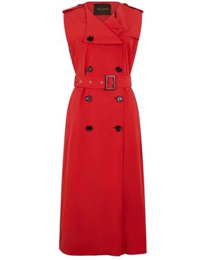 Moorer Double-Breasted Coats - Rojo