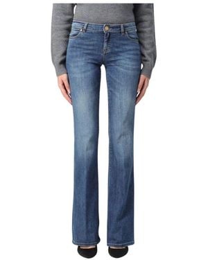 Pinko Stylische Flare Jeans Für Frauen - Blau