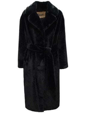 Herno Single-Breasted Coats - Negro