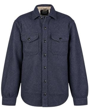 chesapeake's Jassen ,Blauw ,Wol Outdoor Wool Shirt 4 Pocket Jackson Hole