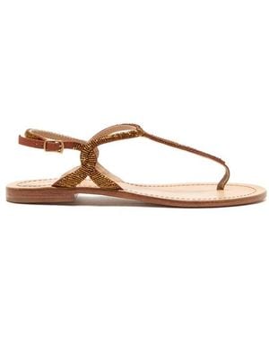 Maliparmi Flat Sandals - Metallic