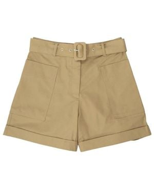 Officine Generale Casual Shorts - Natural