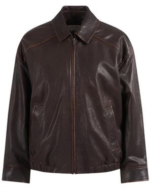 Weekend by Maxmara Leather Jackets - Negro