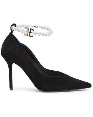 Fabi Schoenen ,Zwart ,Suède Zwarte Damesschoenen Asiago Stijl - Blauw