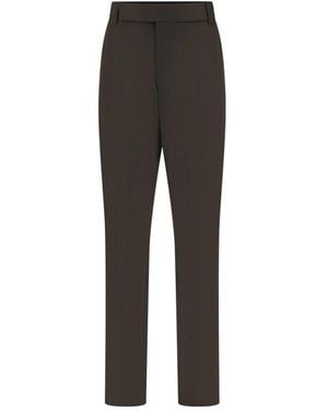 Saint Laurent Straight Trousers - Gris