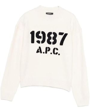 A.P.C. Round-Neck Knitwear - Blanco
