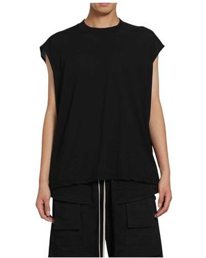 Rick Owens Tower Cropped Tarp T - Zwart