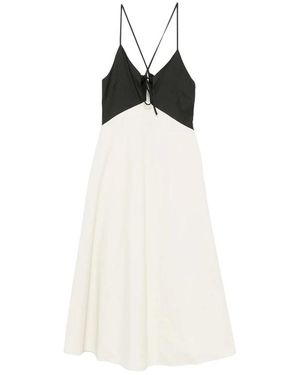 Sea Midi Dresses - White