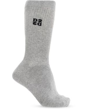 DSquared² Sokken Met Logo - Grijs