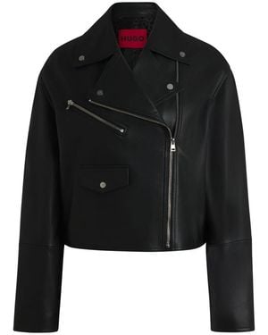 HUGO Leather Jackets - Black