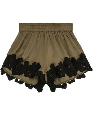 A PAPER KID Short Shorts - Green