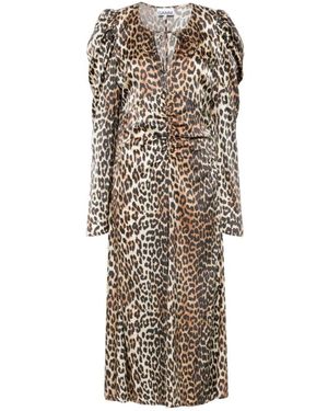 Ganni Shirt Dresses - Natural