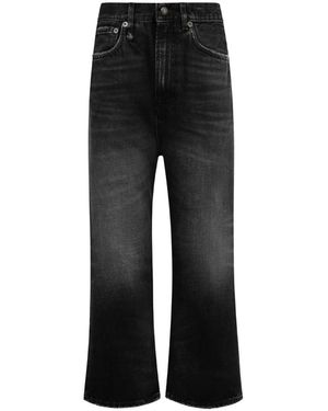 R13 Jeans ,Zwart ,Katoen Essex Straight Leg Jeans
