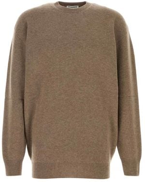 Jil Sander Round-Neck Knitwear - Marron