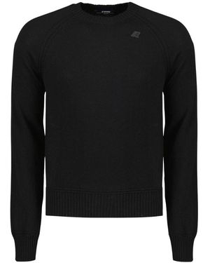 K-Way Round-Neck Knitwear - Black