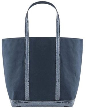 Vanessa Bruno Canvas L Cabas Tote - Blue