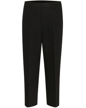 Kaffe Cropped Trousers - Black