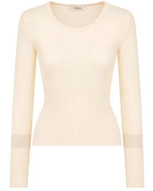Max Mara Truien & Vesten ,Wol Vetta Trui - Naturel