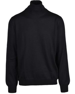 Gran Sasso Ciclista Rollkragenpullover - Schwarz