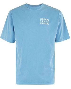 Liberal Youth Ministry Minimalist Logo Tee - Blue