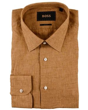 HUGO Casual Shirts - Marrón