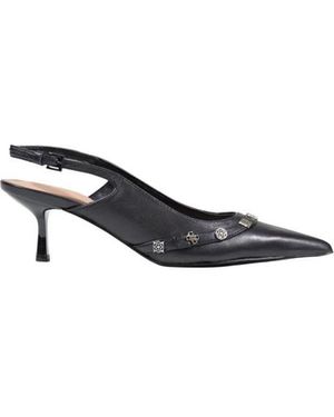 Guess Yanai 4G Peony Logo Slingbacks - Zwart
