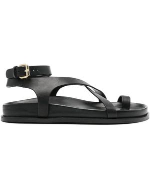 A.Emery Flat Sandals - Nero