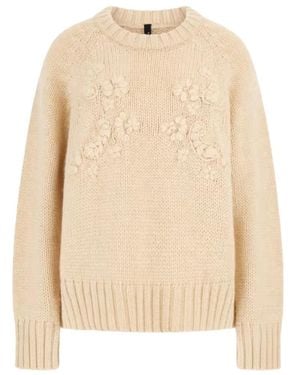 Marciano Round-Neck Knitwear - Natural
