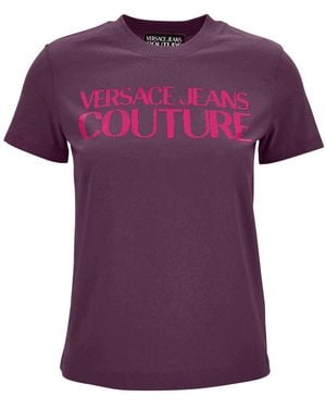 Versace Jeans Couture T-Shirts Und Polos - Lila