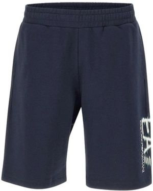 EA7 Bermuda Van Jersey - Blauw