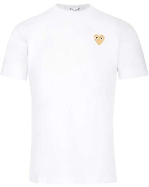 COMME DES GARÇONS PLAY T-Shirts - White