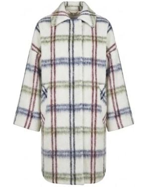 Hevò Single-Breasted Coats - Grey