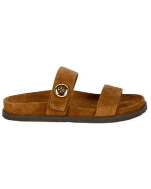 Tory Burch Romy Sport Slide Sandalen - Bruin