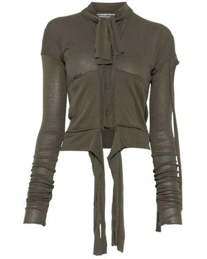 OTTOLINGER Truien & Vesten ,Groen ,Groene Trui Met Knoopsluiting