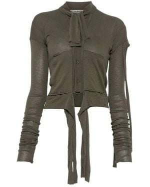 OTTOLINGER Truien & Vesten ,Groen ,Groene Trui Met Knoopsluiting