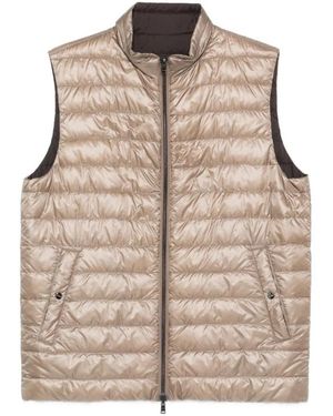 Herno Jassen ,Bruin ,Omkeerbaar Gilet - Naturel