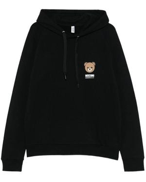 Moschino Hoodies - Black