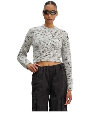 Moschino Strickpullover Aus Wollmischung - Grau