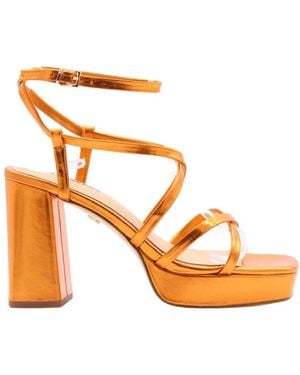 Lola Cruz High Heel Sandals - Metallizzato