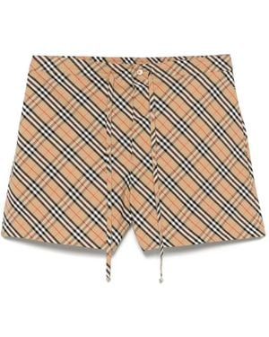 Burberry Short Shorts - Marron
