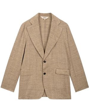 Barena Giacca Over Monopetto - Naturel