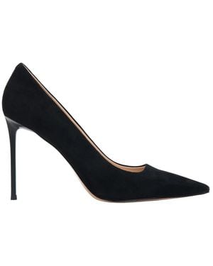 ESTRO Schoenen ,Zwart ,Leer Zwarte Stiletto Hak - Blauw