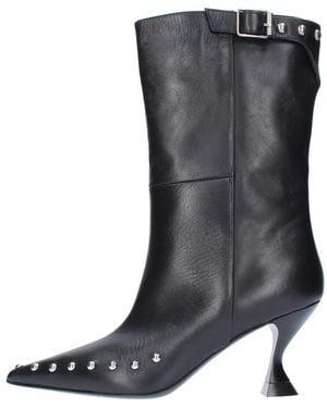 Strategia Heeled Boots - Black