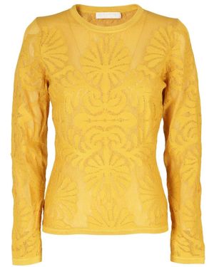 Ulla Johnson Truien & Vesten ,Geel ,Polyester Stijlvolle Mira Pullover Sweater