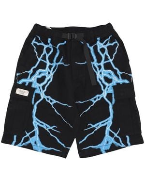 PHOBIA ARCHIVE Lateral Lightning Cargo Shorts - Blau