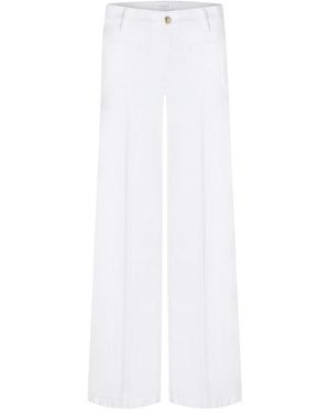 Cambio Wide Trousers - White